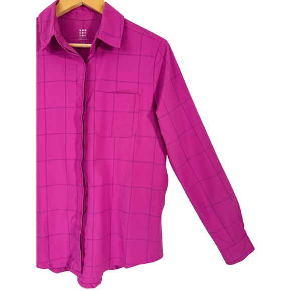Title Nine Tuolumne Tech Shirt 2.0 Women’s Long Sleeve Button Dow Outdoor Hiking - Picture 3 of 9